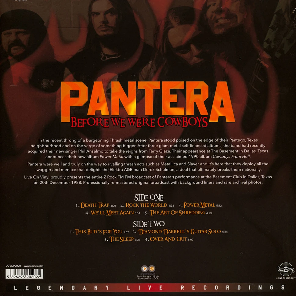 Pantera - Before We Were Cowboys