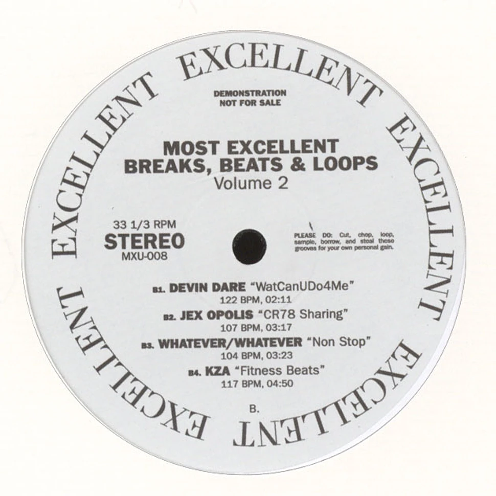 V.A. - Most Excellent Breaks, Beats, And Loops Volume 2