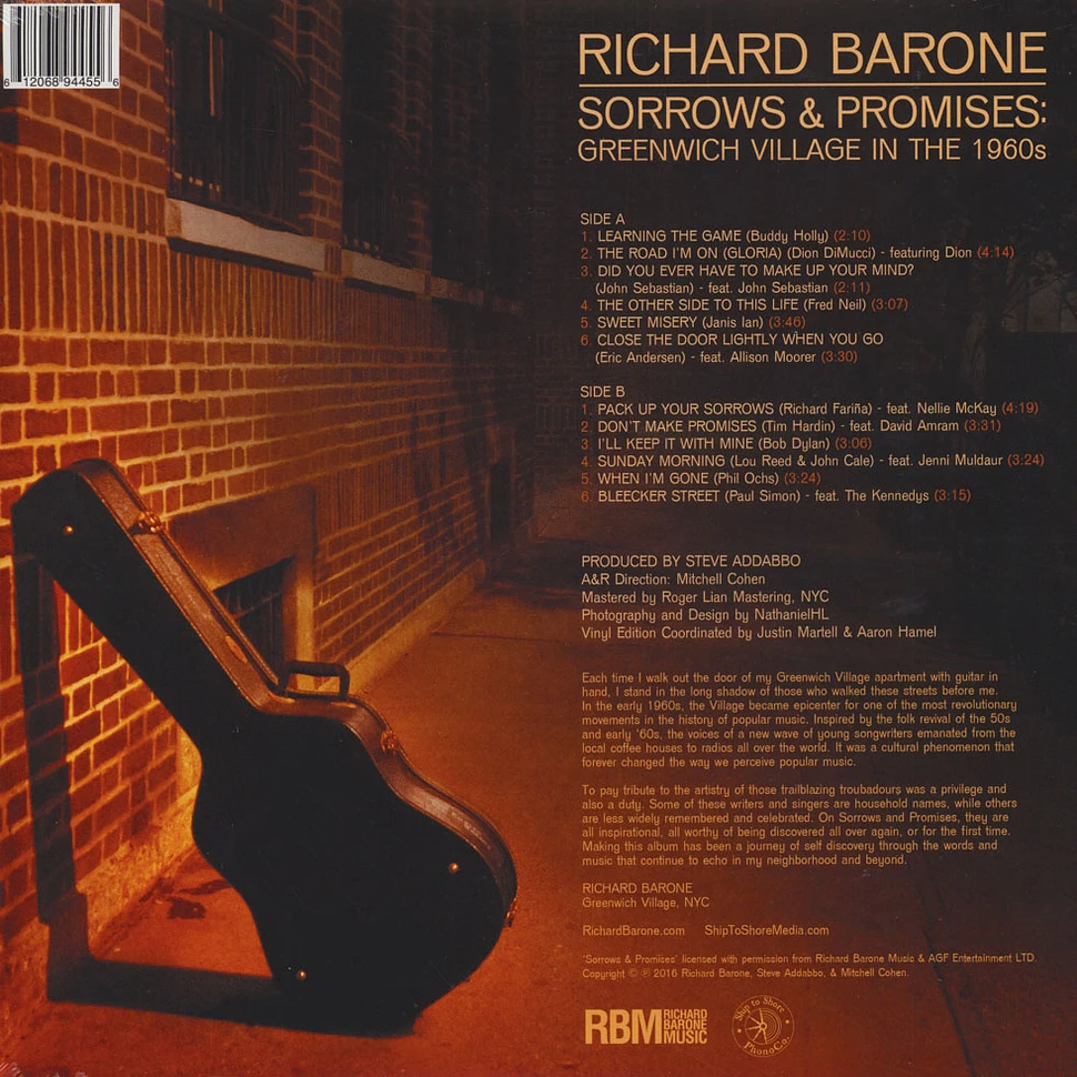 Richard Barone - Sorrows & Promises