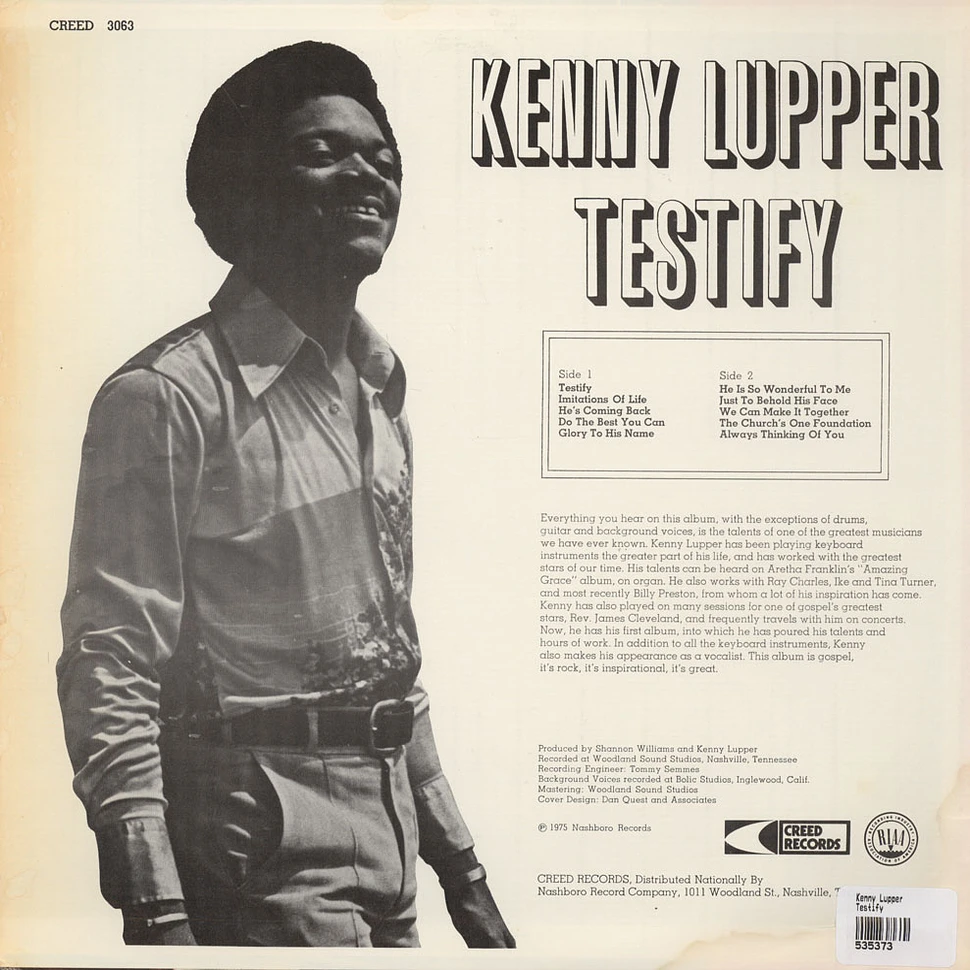 Kenneth Lupper - Testify