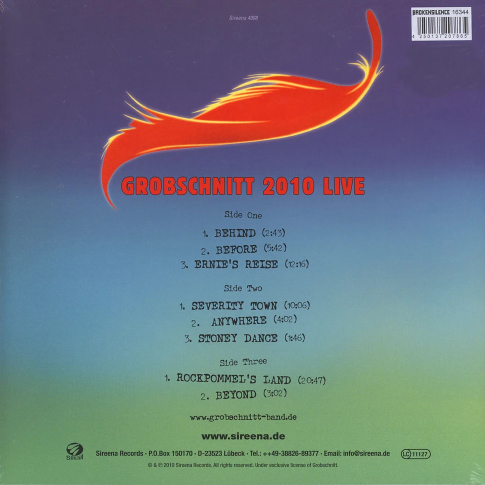 Grobschnitt - 2010 Live (Black Vinyl / 180 Gramm Edition)