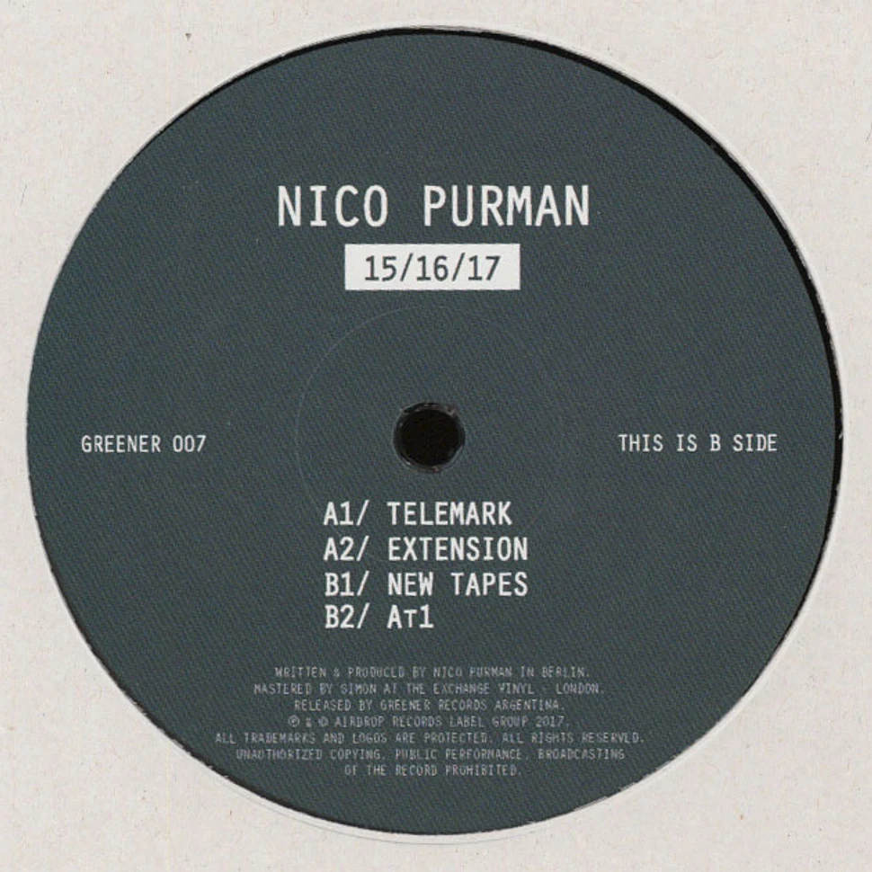 Nico Purman - 15/16/17