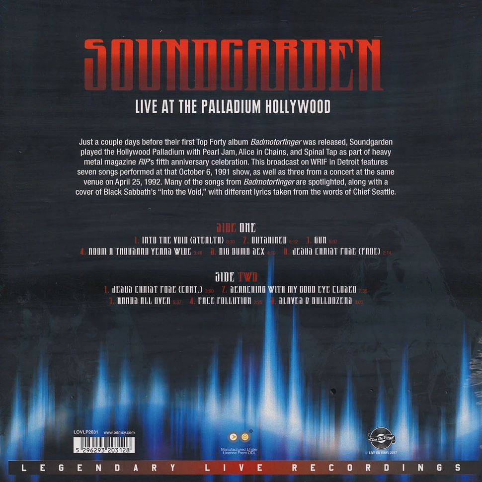 Soundgarden - Live At The Palladium Hollywood CA