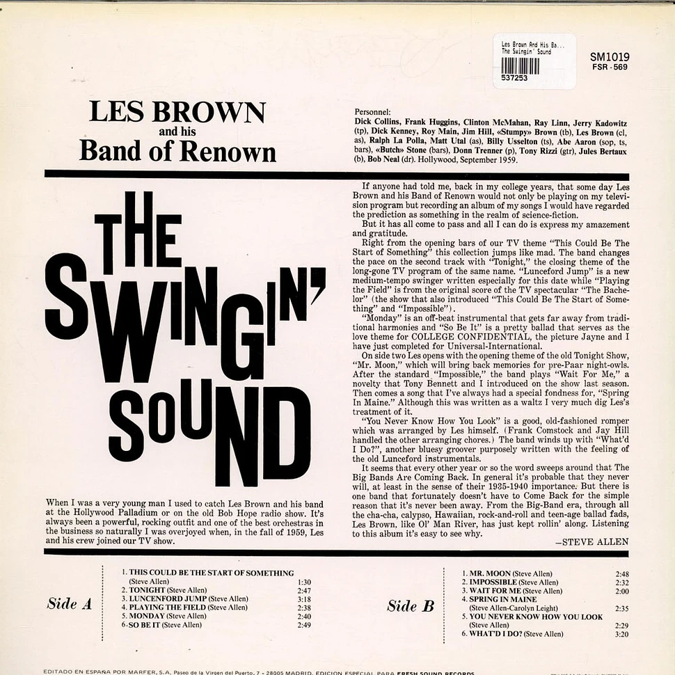 Les Brown And His Band Of Renown - The Swingin' Sound