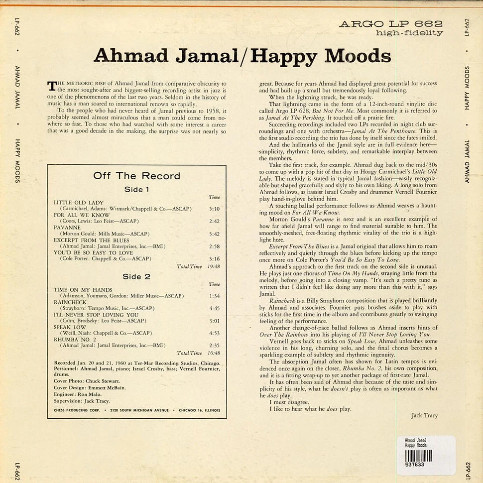 Ahmad Jamal - Happy Moods