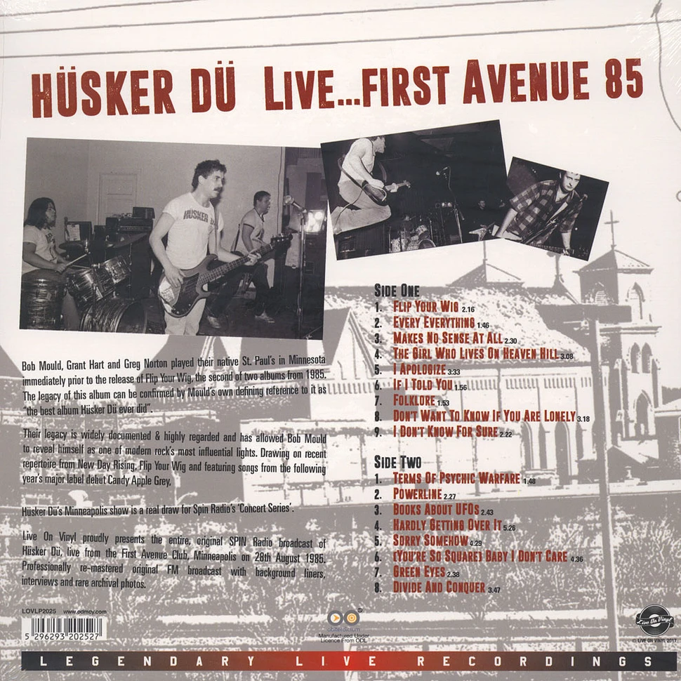 Hüsker Dü - Live…First Avenue 85