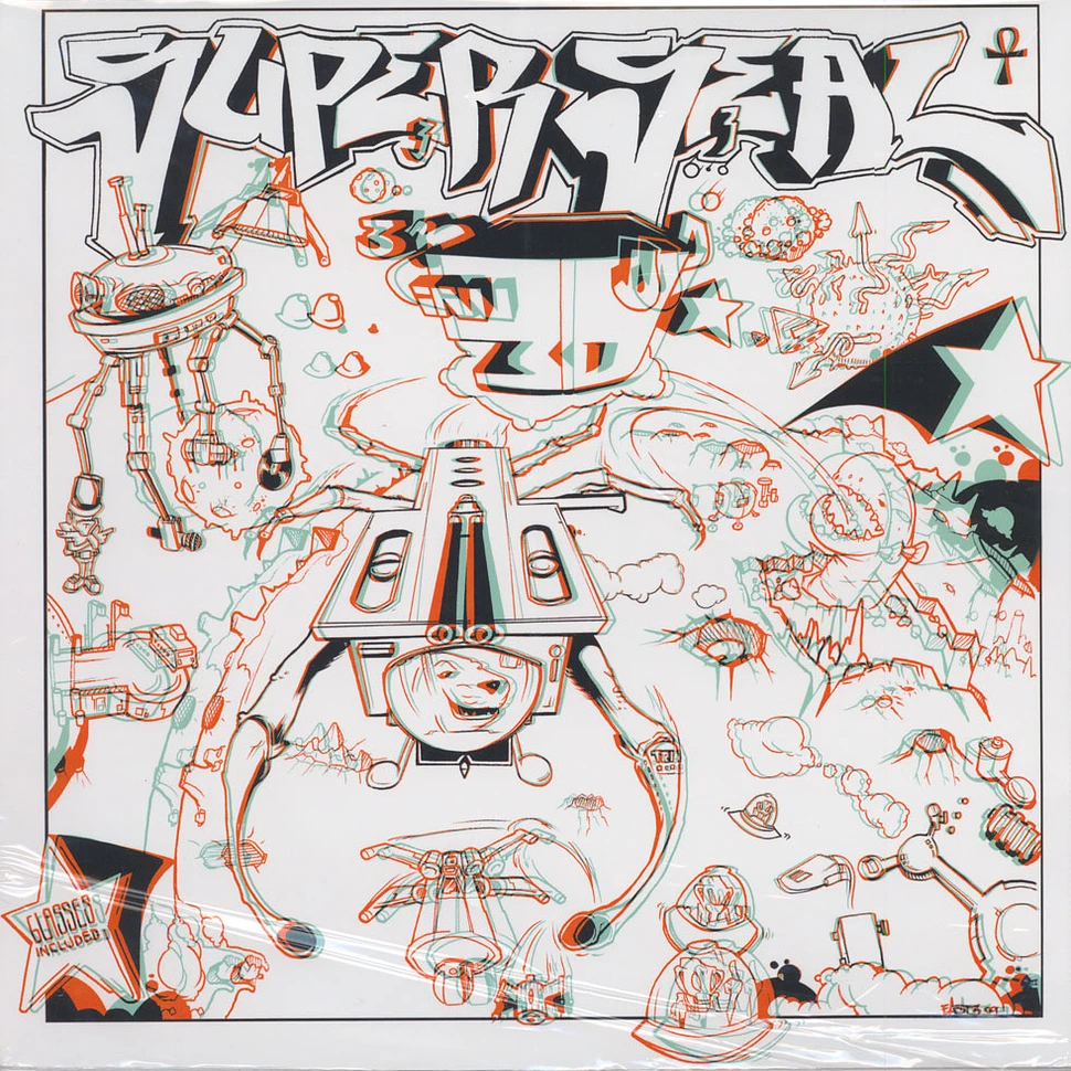 DJ Qbert - Super Seal In 3D Red & Blue Clear Vinyl Edition