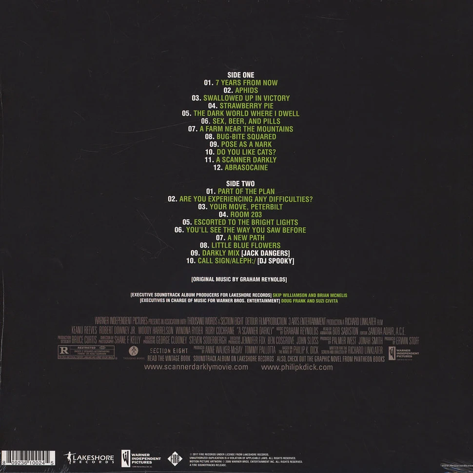 Graham Reynolds - OST A Scanner Darkly Black Vinyl Edition
