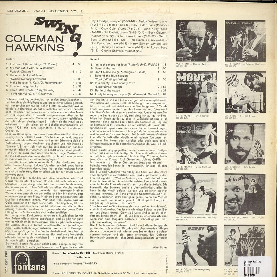 Coleman Hawkins - Swing!