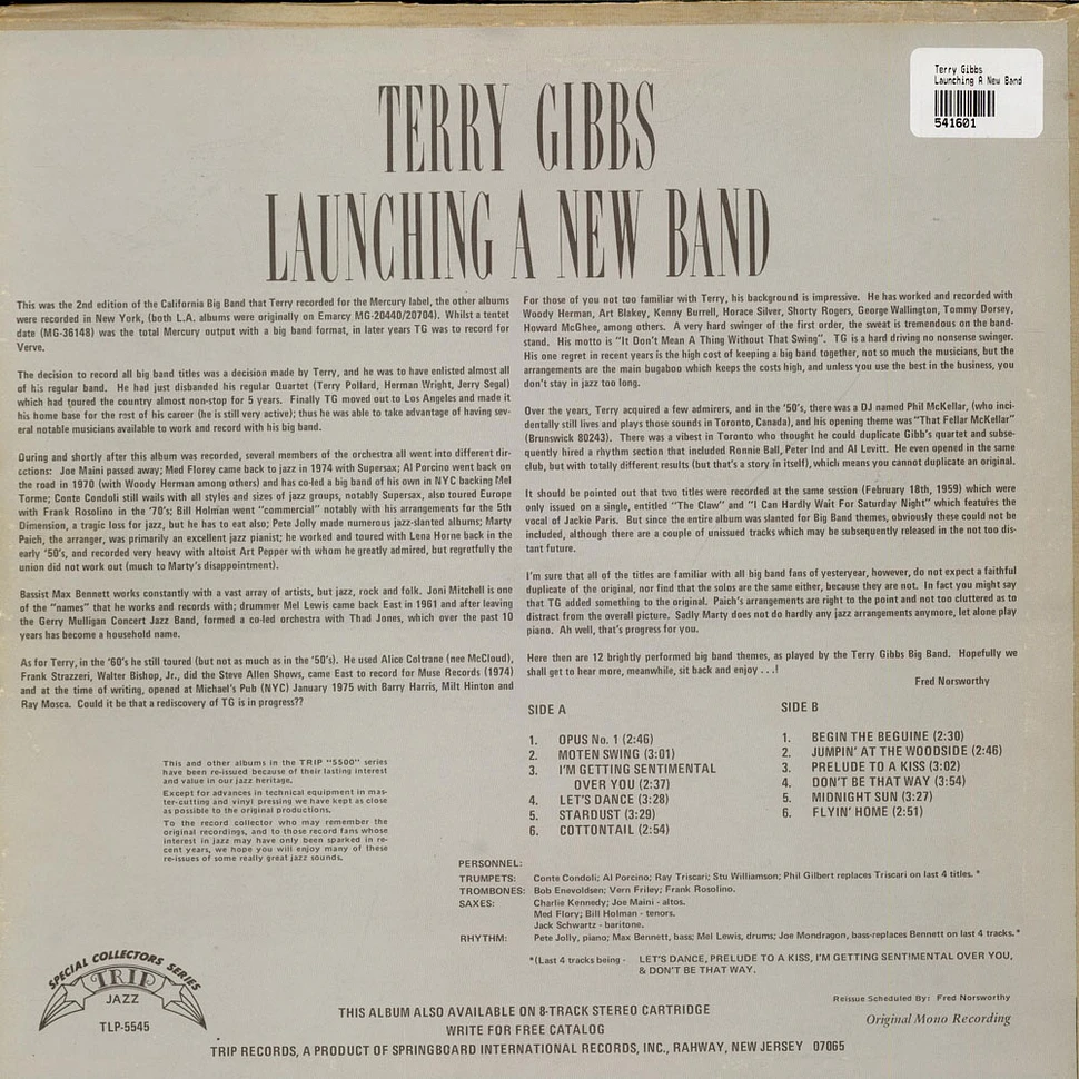 Terry Gibbs - Launching A New Band