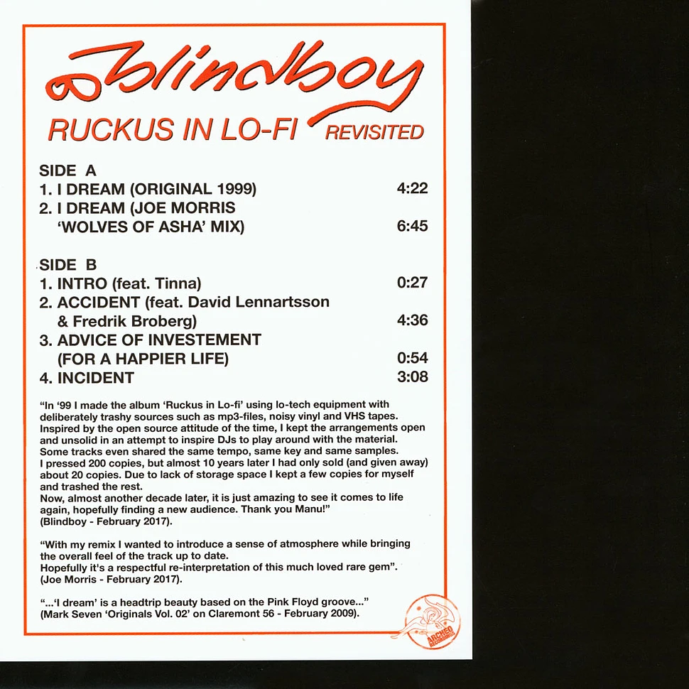 Blindboy - Ruckus In Lo Fi