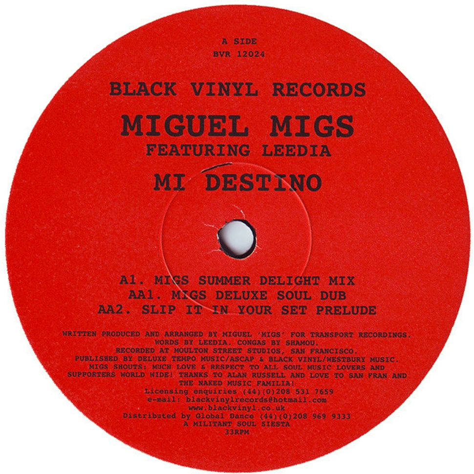 Miguel Migs Featuring Leedia - Mi Destino