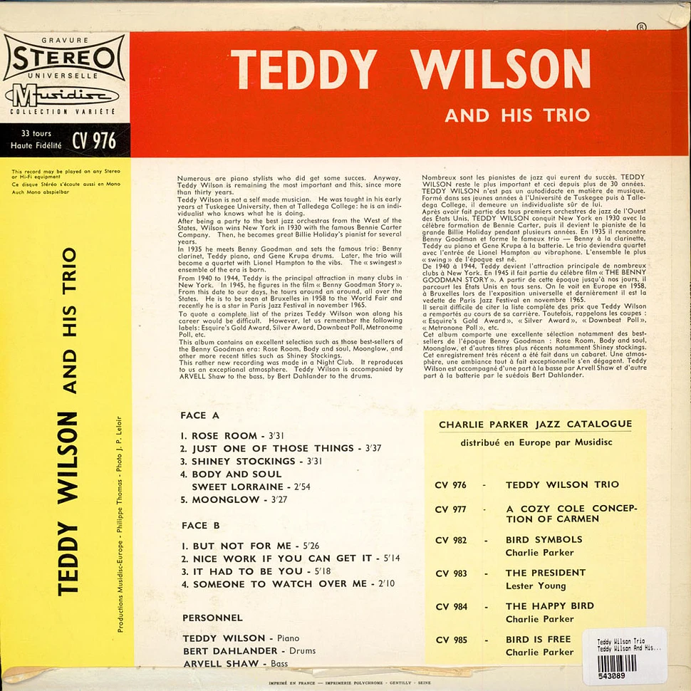 Teddy Wilson Trio - Teddy Wilson And His Trio