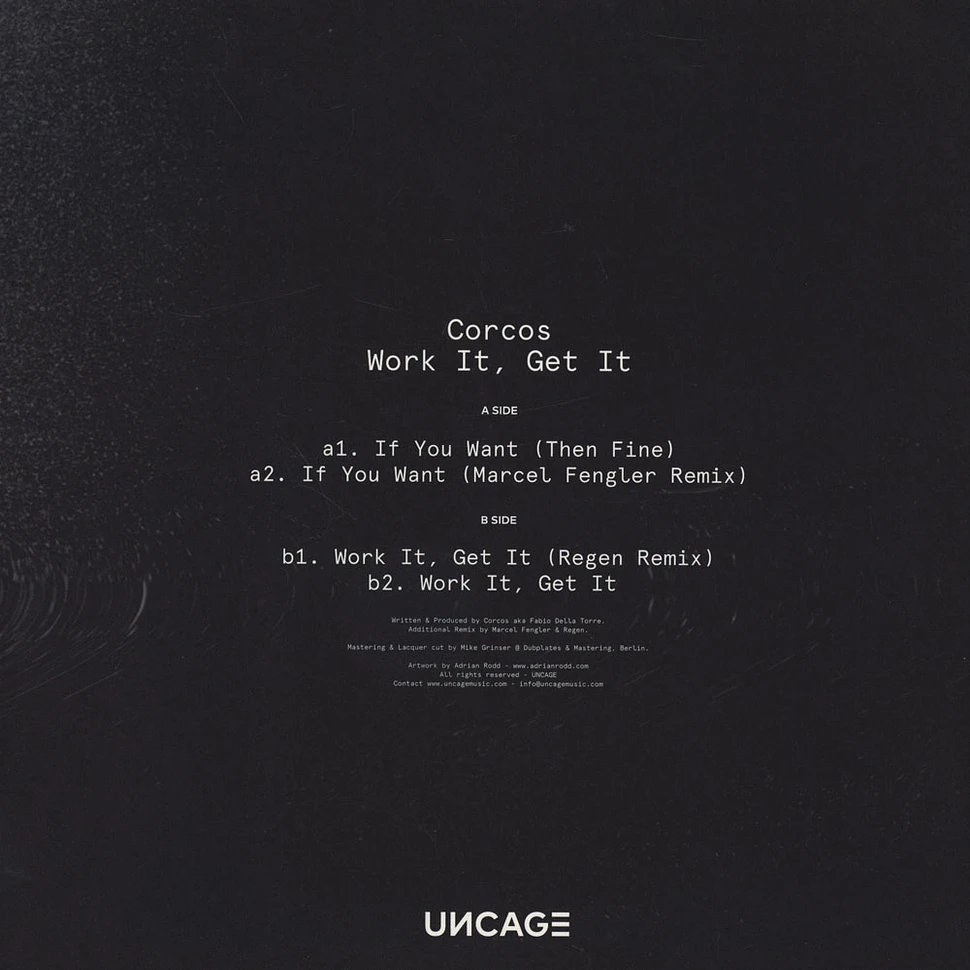 Corcos - Work It, Get It Marcel Fengler & Regen Remixes