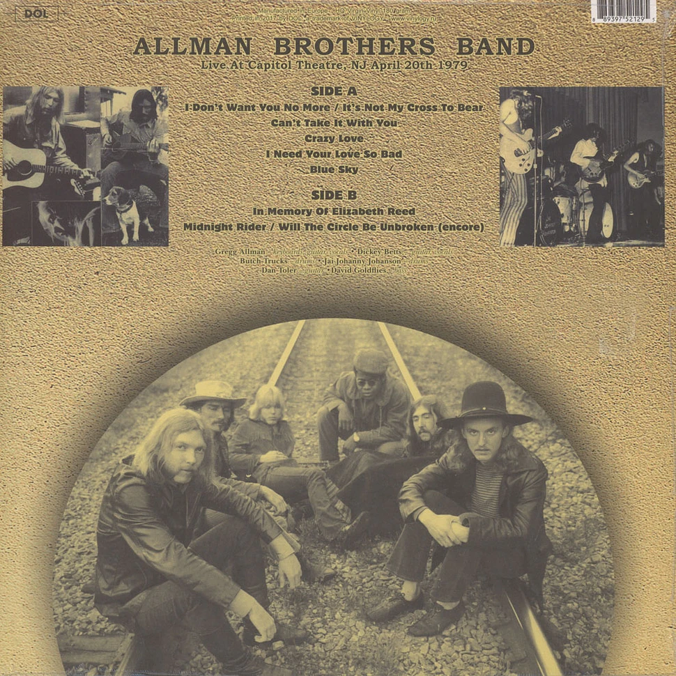 The Allman Brothers Band - Live at Capitol Theatre Passaic NJ April 20th 1979