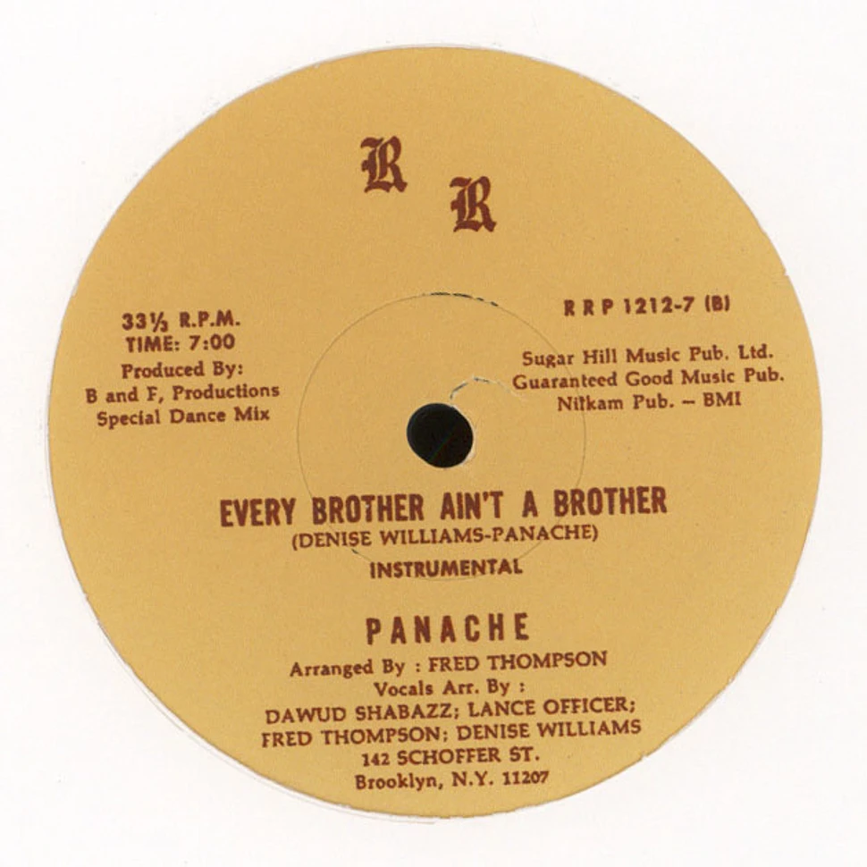 Panache - Every Brother Ain't A Brother