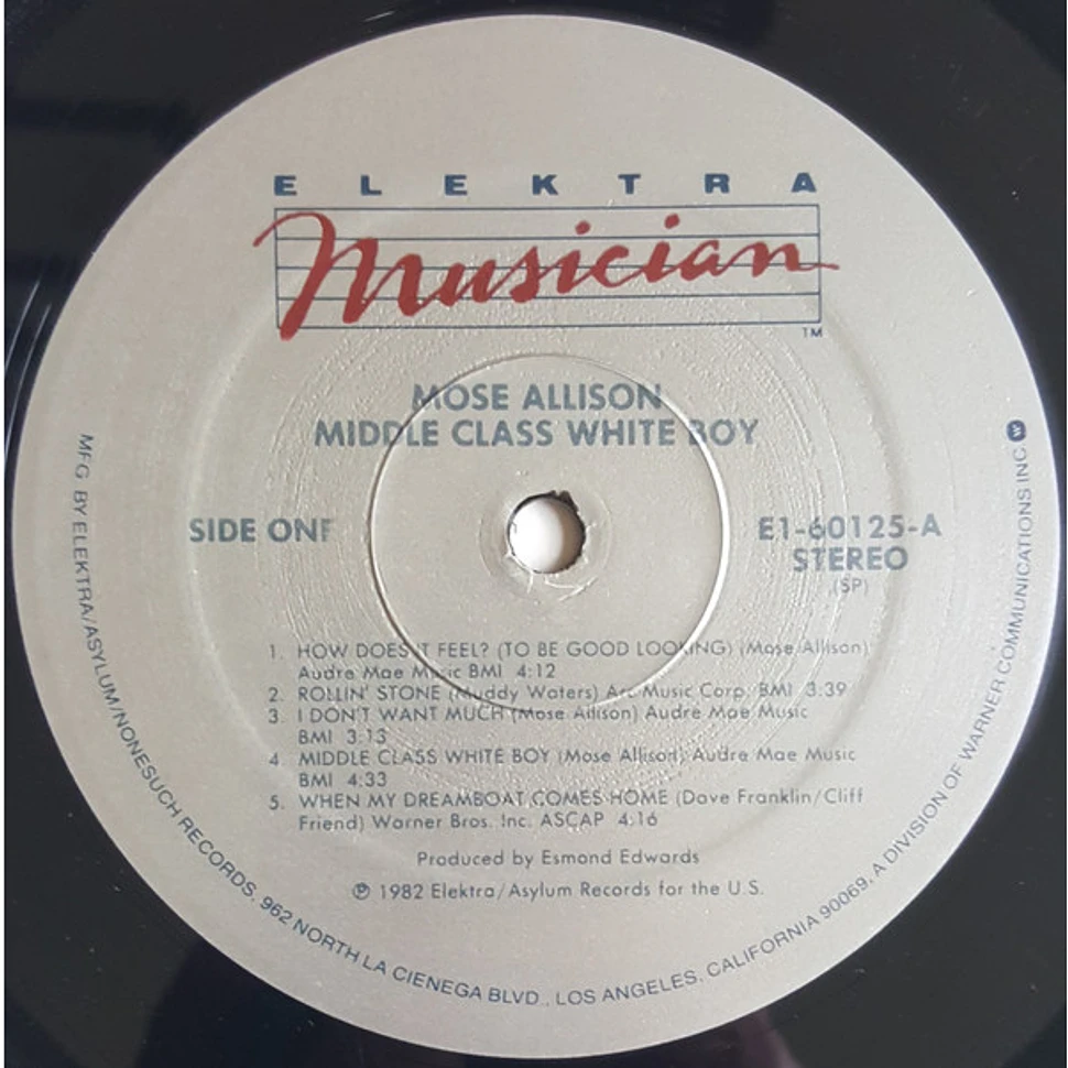 Mose Allison - Middle Class White Boy