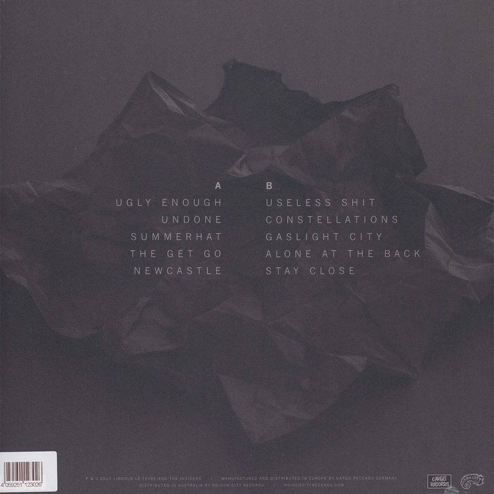Lincoln Le Fevre & The Insiders - Come Undone Silver Vinyl Edition