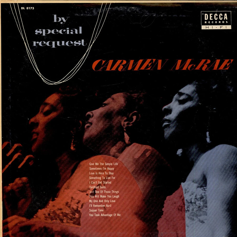 Carmen McRae With Mat Matthews Quintet - By Special Request