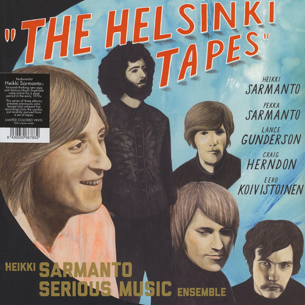 Heikki Sarmanto Serious Music Ensemble - The Helsinki Tapes Volume 3 Blue Vinyl Edition