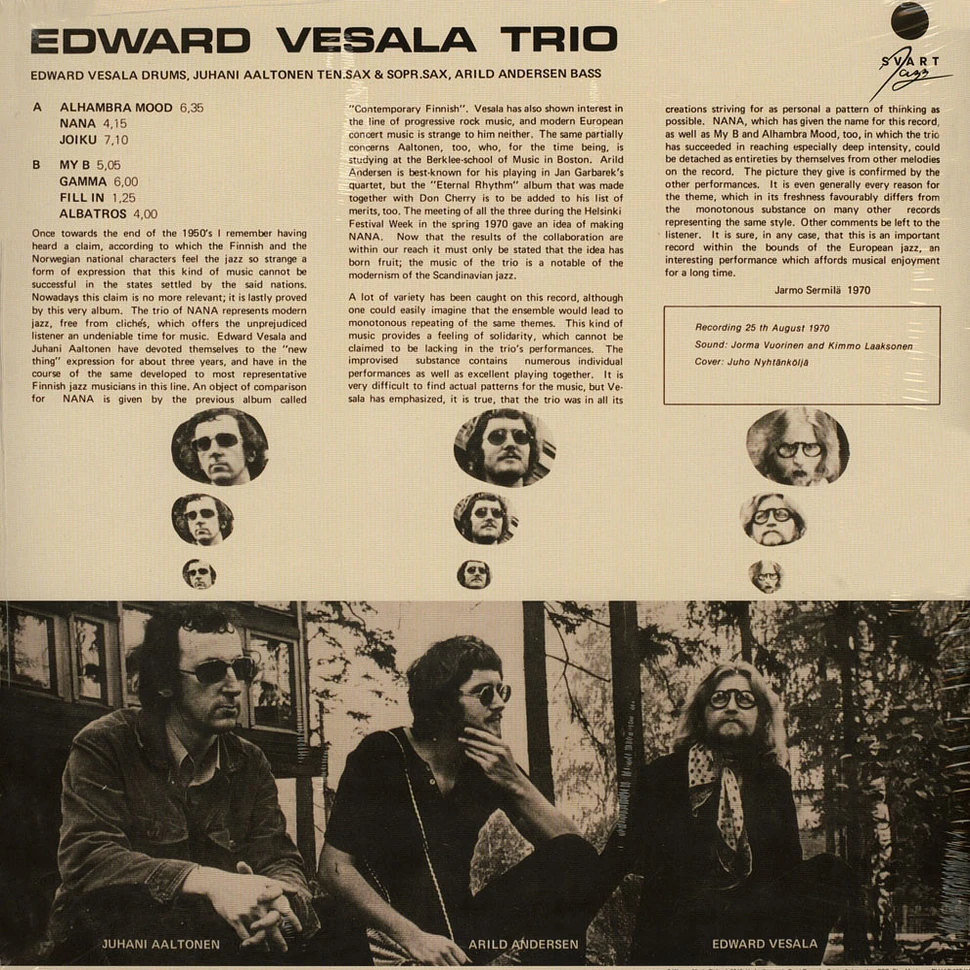 Edward Vesala Quintet - Nana
