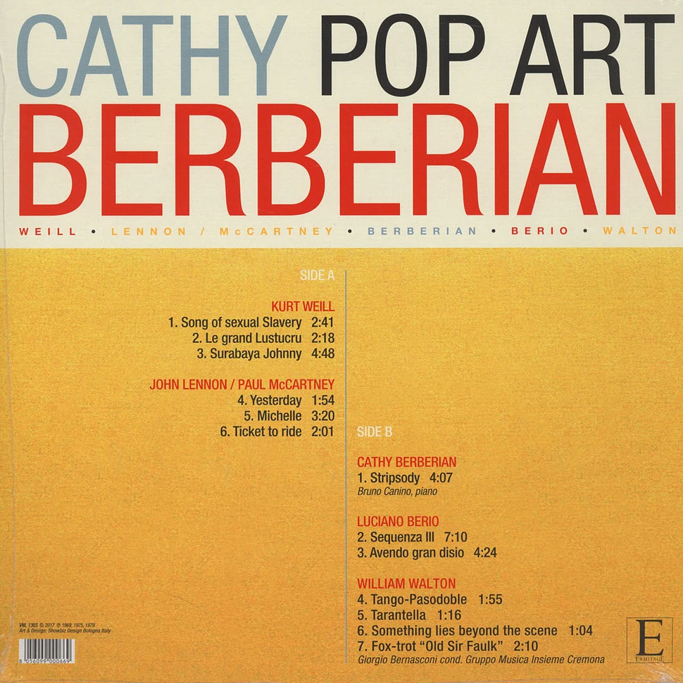 Cathy Berberian - Pop Art