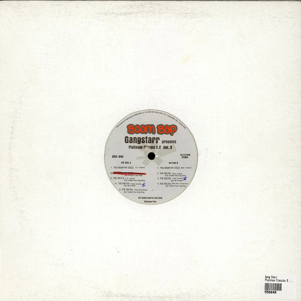 Gang Starr - Platinum Classics E.P. Vol. 3