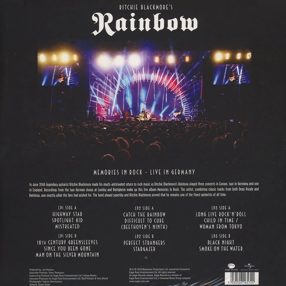 Ritchie Blackmore's Rainbow - Memories In Rock - Live in Germany