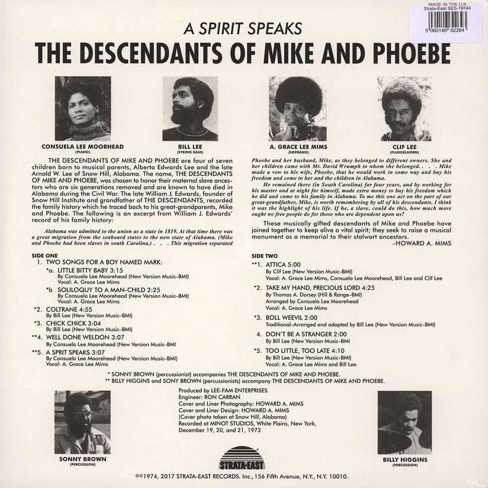 Descendants Of Mike And Phoebe, The - A Spirit Speaks