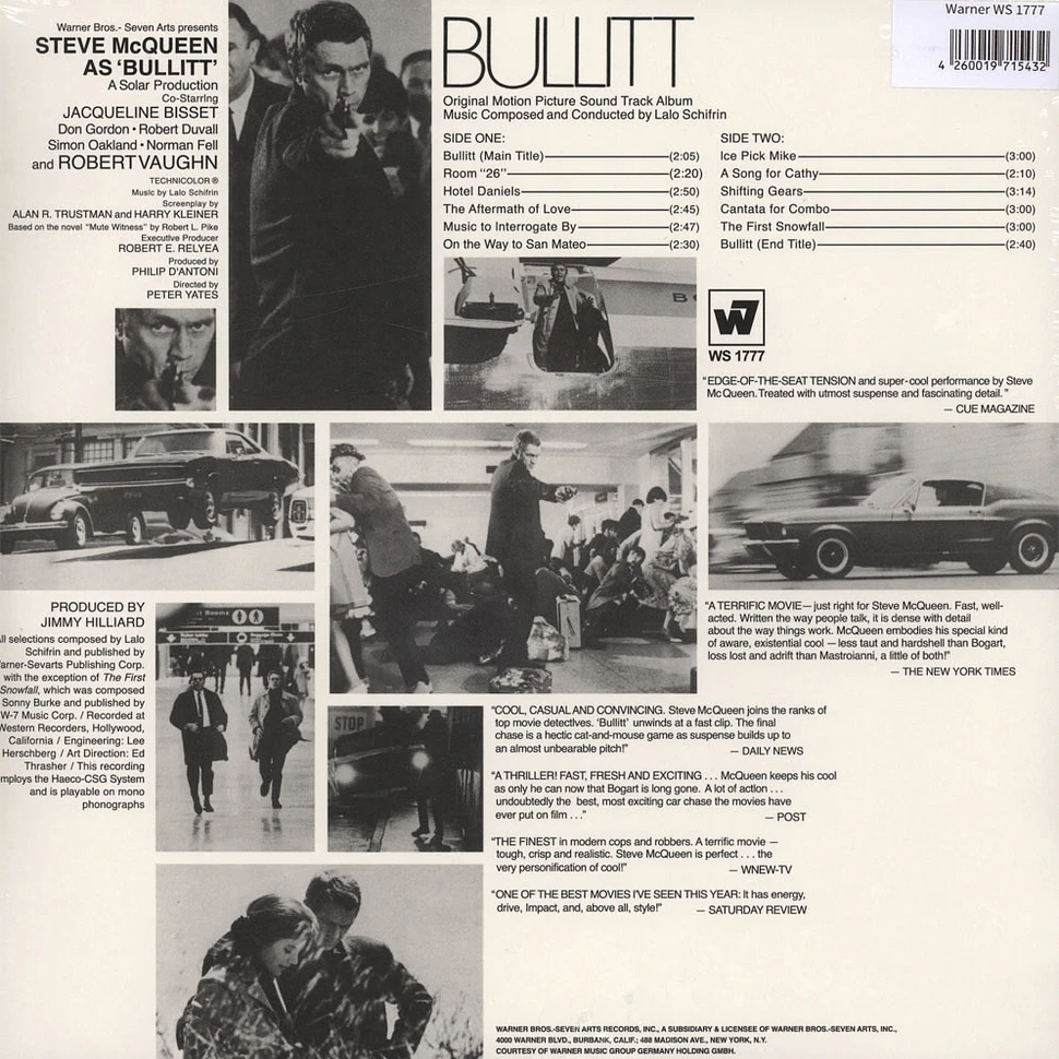 Disque vinyle Lalo Schifrin - Musique du film Bullitt