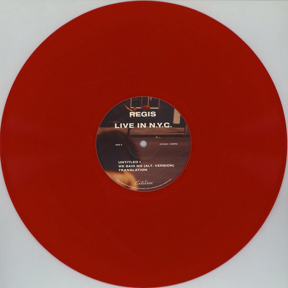 Regis - Live In NYC Red Vinyl Edition