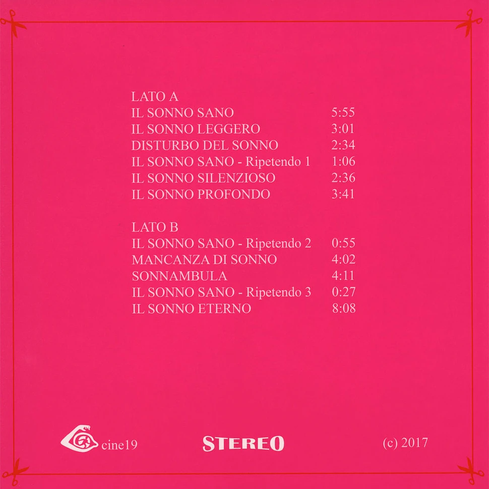 Sospetto - In Sonno Eterno Black Vinyl Edition