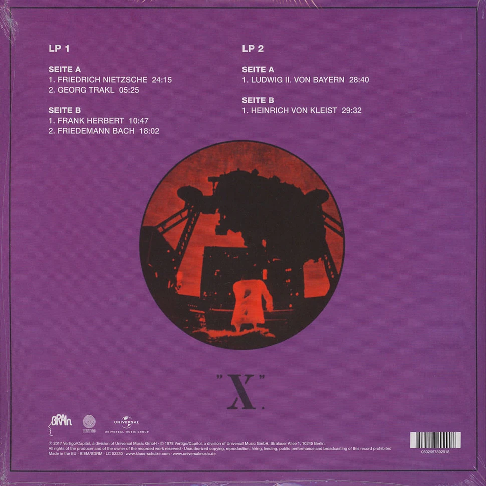 Klaus Schulze - "X" (2017 Remaster)