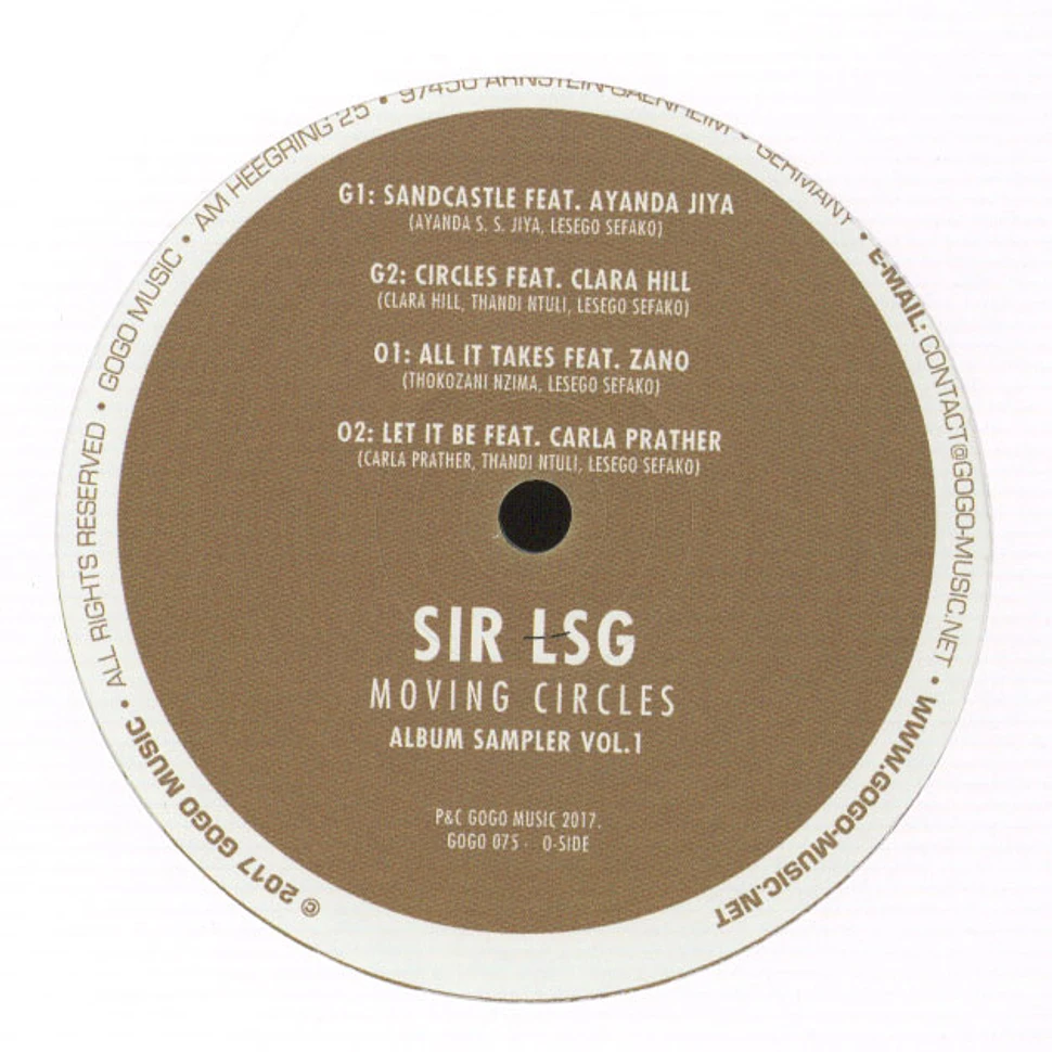 Sir LSG - Moving Circles Album Sampler Volume 1