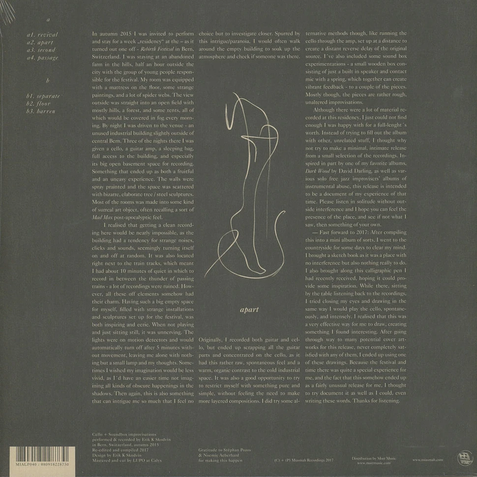 Svarte Greiner - Apart Black Vinyl Edititon