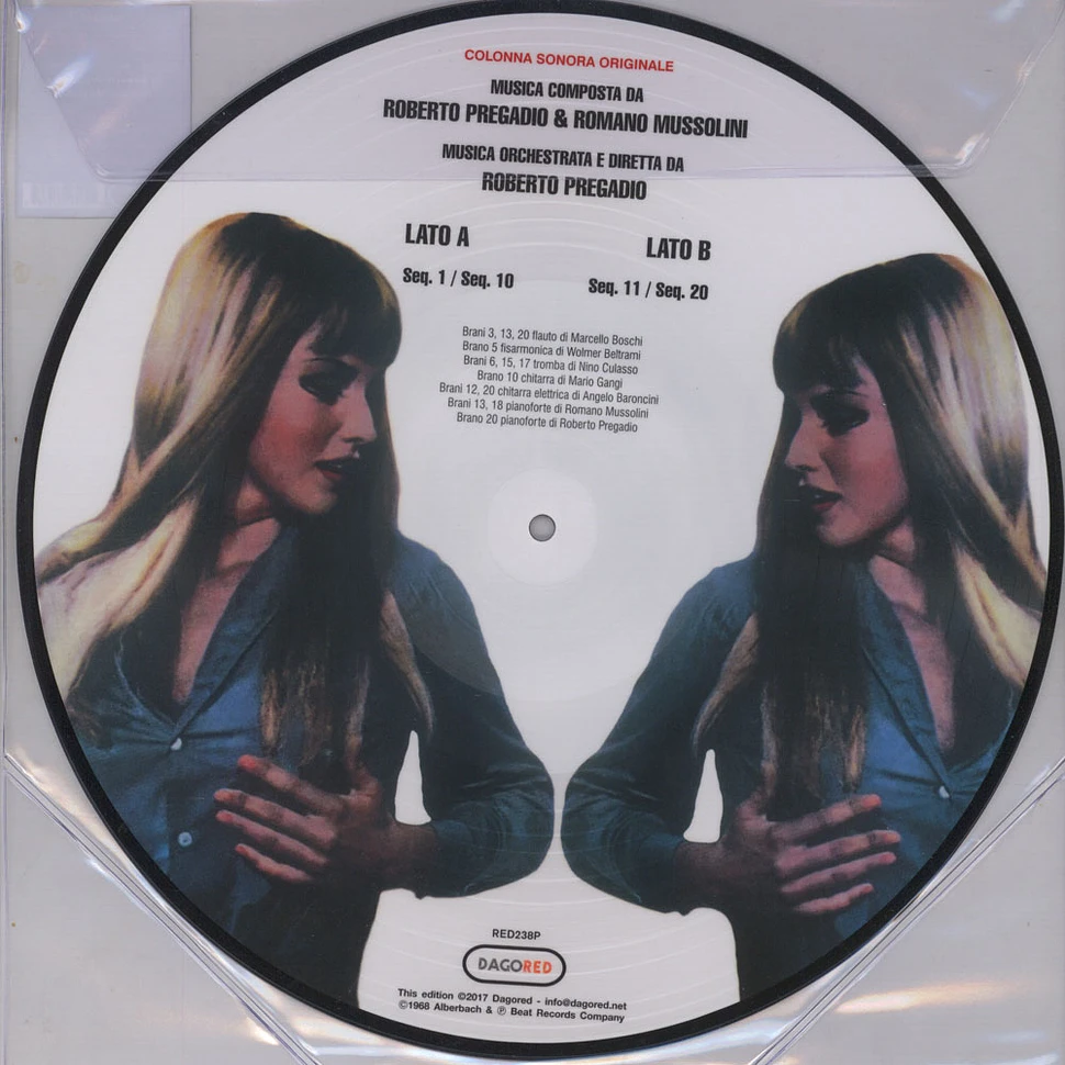 Roberto Pregadio & Romano Mussolini - OST Satanik Picture Disc Edition