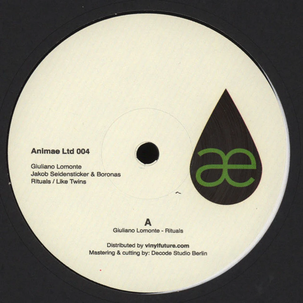 Giuliano Lomonte, Jakob Seidensticker & Boronas - Rituals / Like Twins