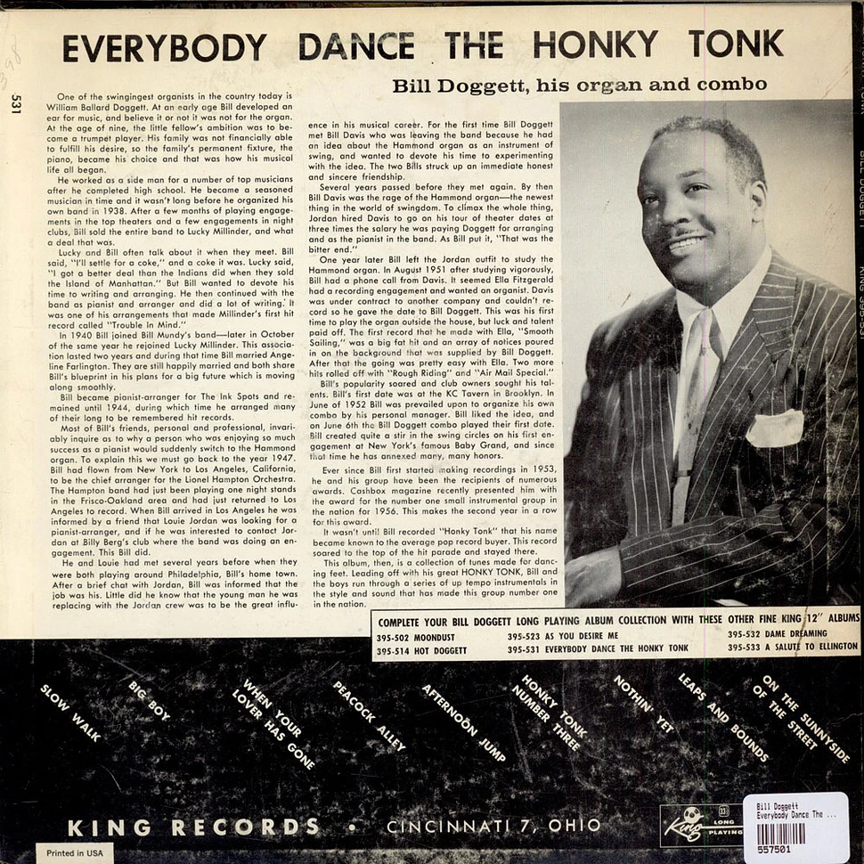 Bill Doggett - Everybody Dance The Honky Tonk