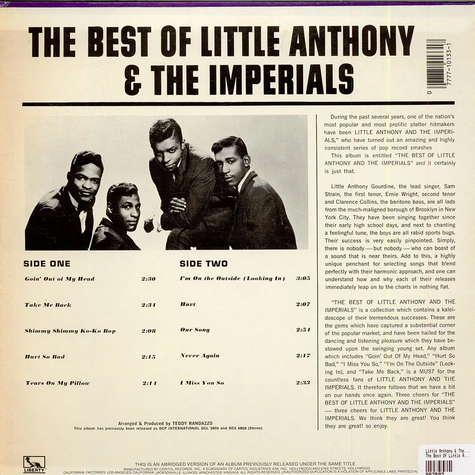 Little Anthony & The Imperials - The Best Of Little Anthony & The Imperials