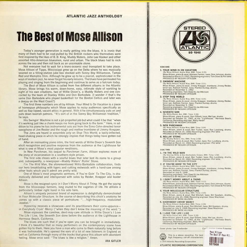 Mose Allison - The Best Of Mose Allison