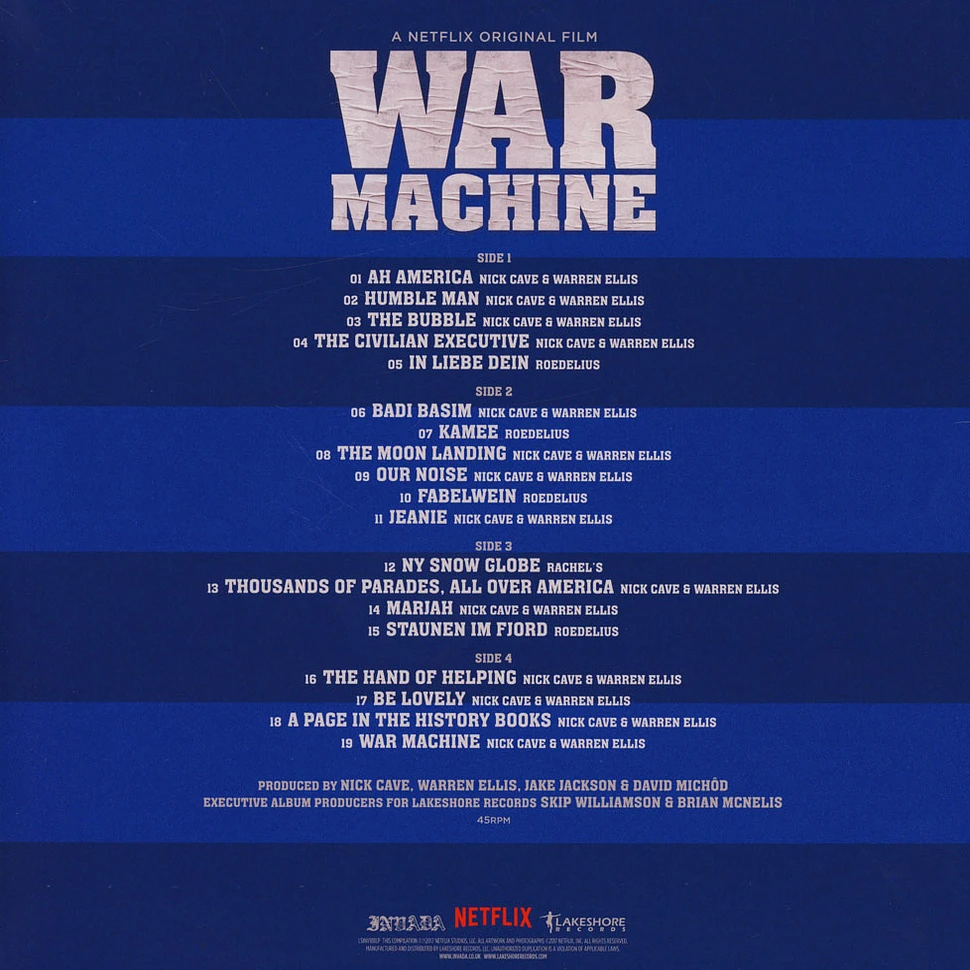 Nick Cave & Warren Ellis - OST War Machine Colored Vinyl Edition (A Netflix Original Soundtrack)