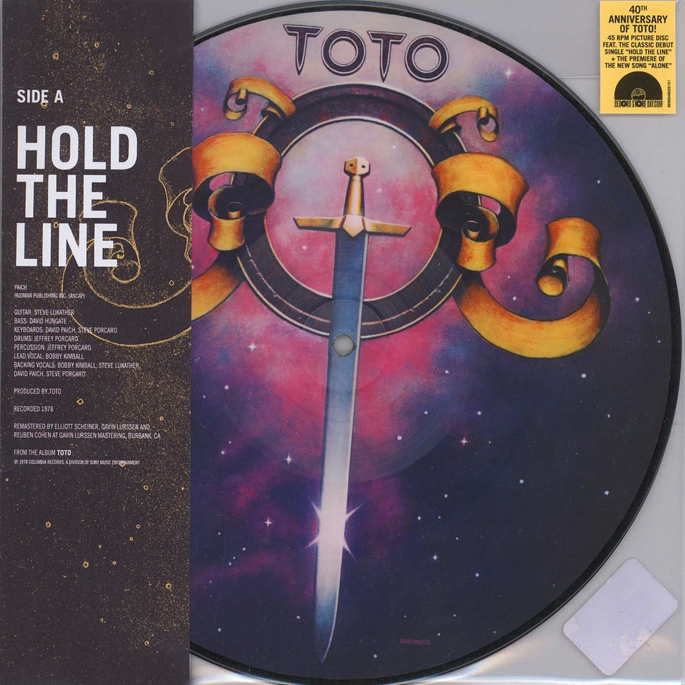 Toto - Hold The Line / Alone Picture Disc Edition