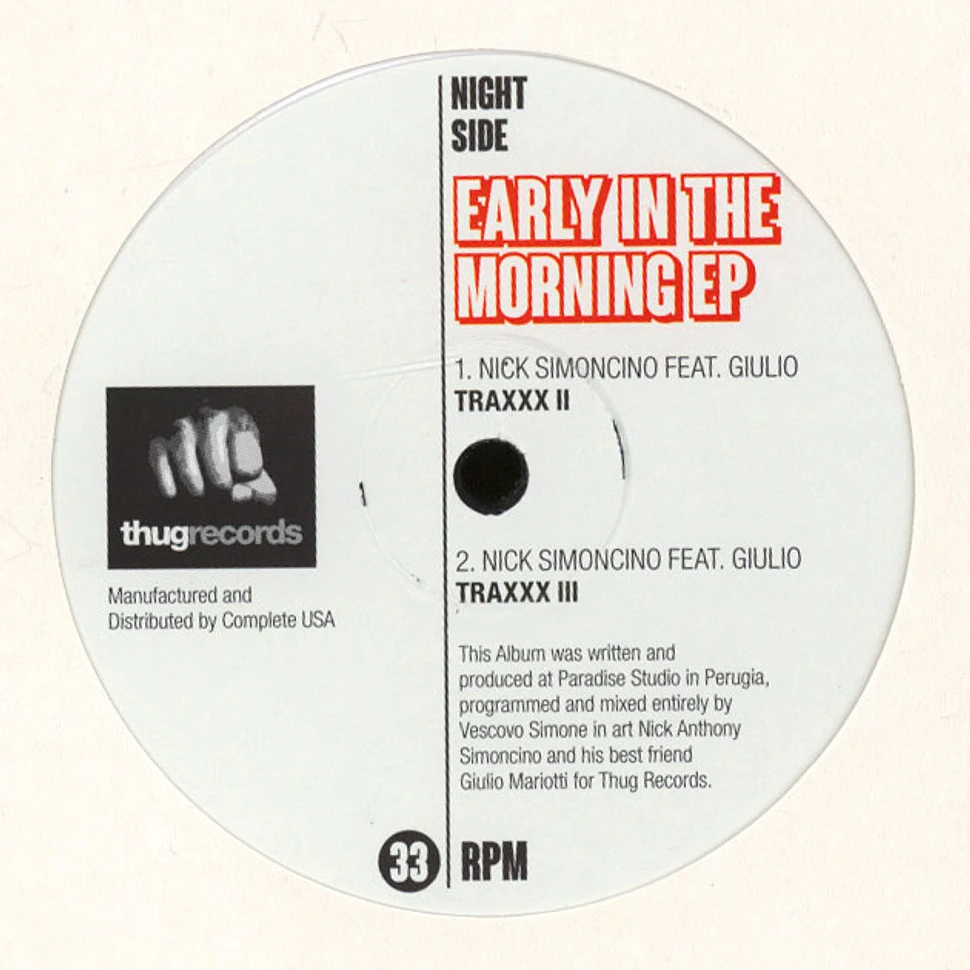 Nick Anthony Simoncino - Early In The Morning EP feat. Giulio