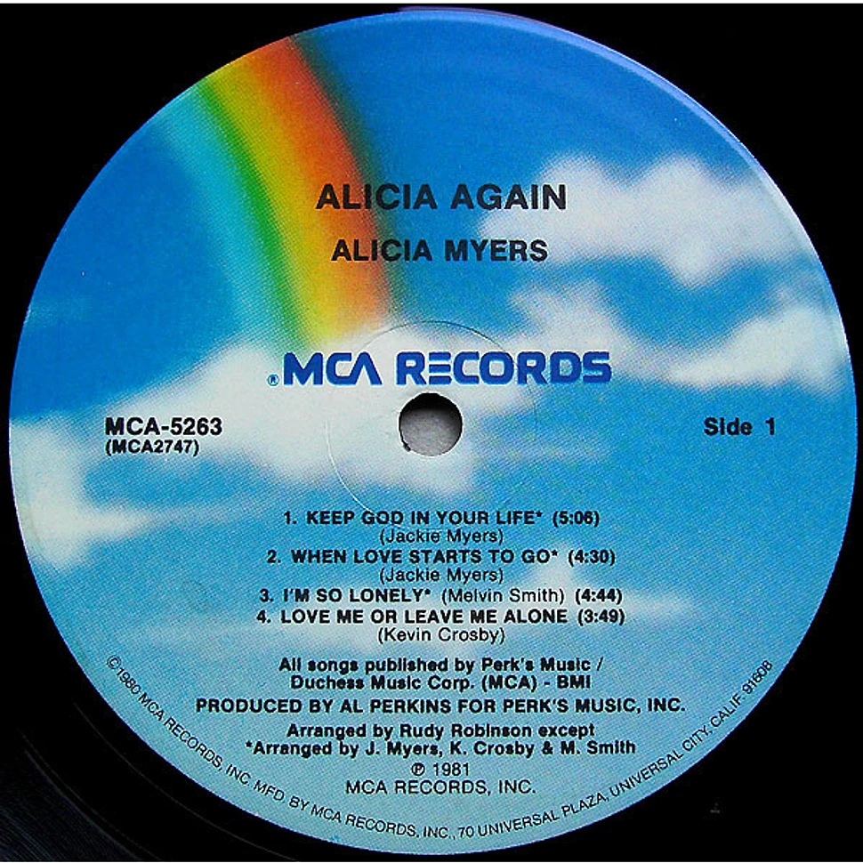 Alicia Myers - Alicia Again