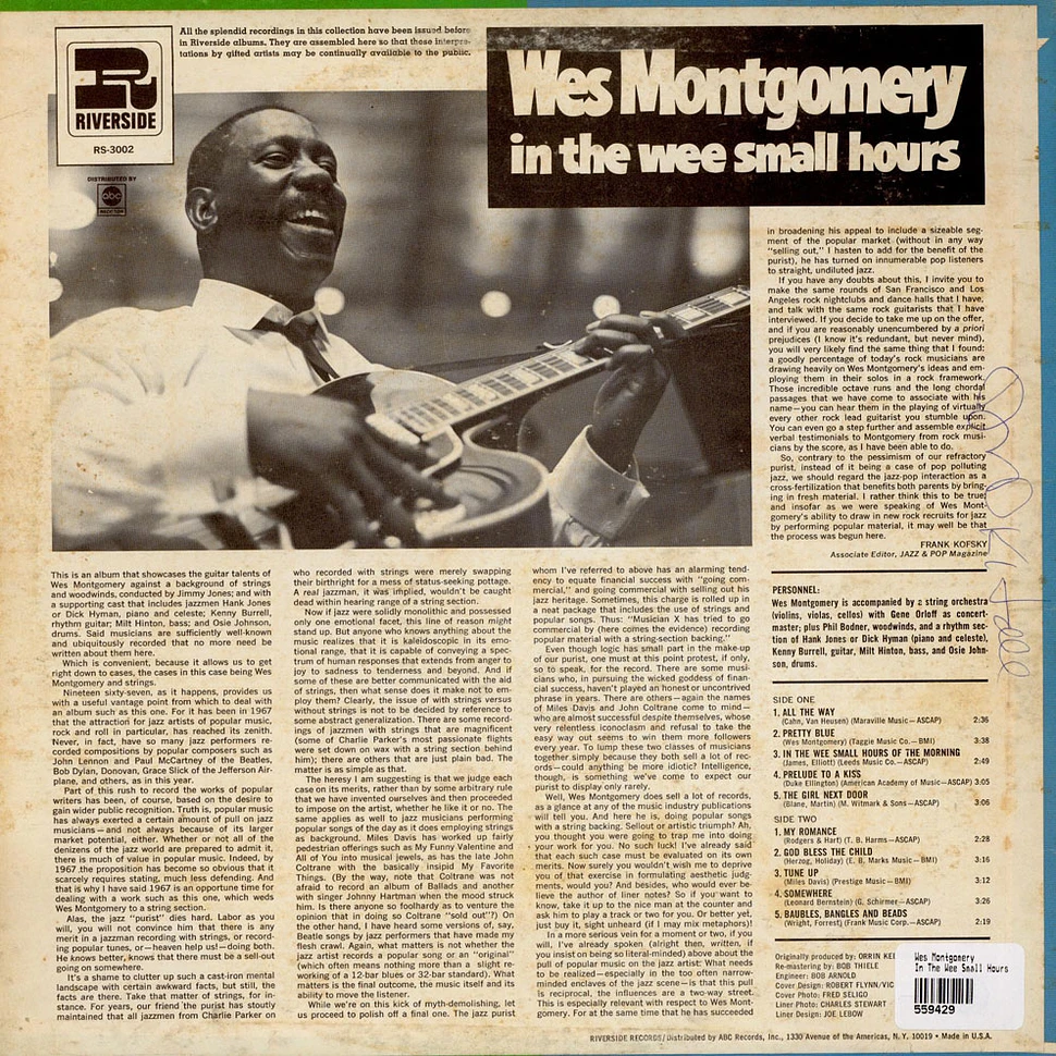 Wes Montgomery - In The Wee Small Hours