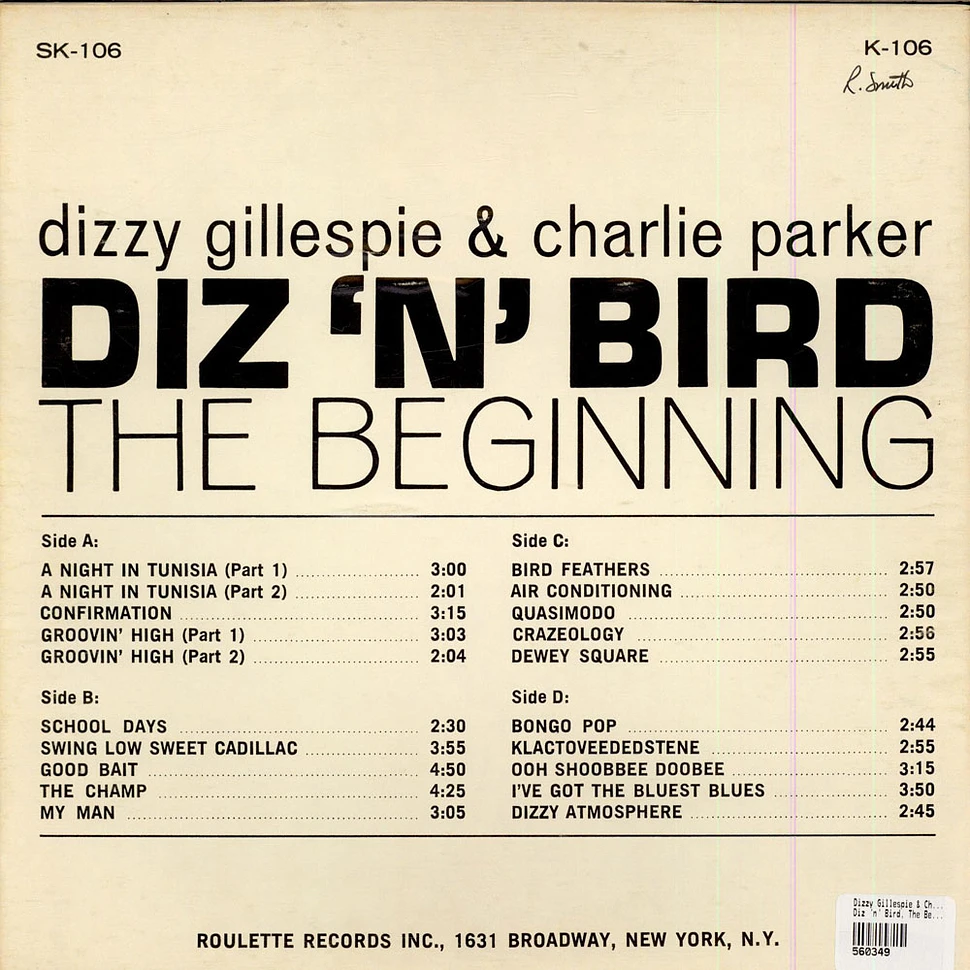 Dizzy Gillespie & Charlie Parker - Diz 'n' Bird, The Beginning