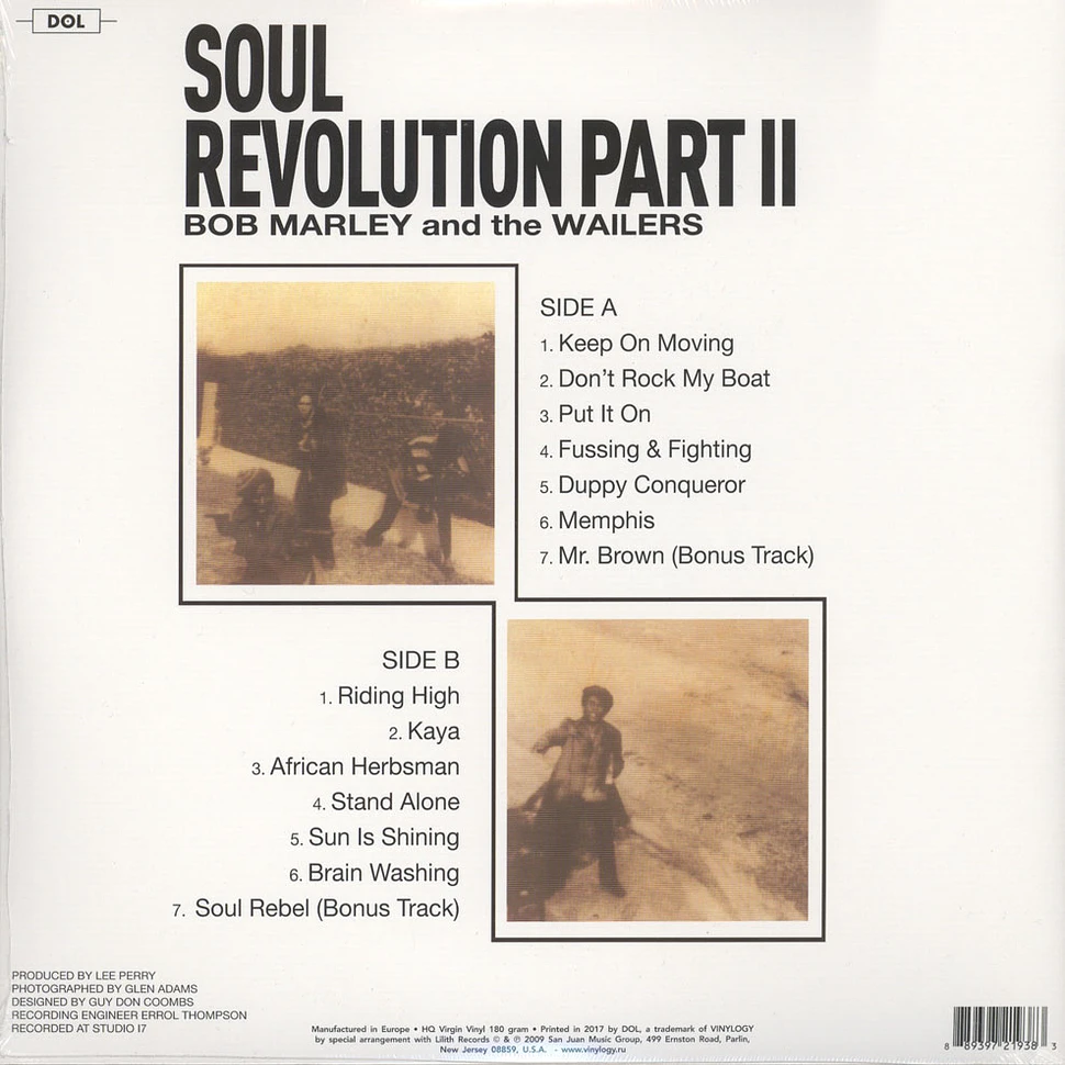 Bob Marley & The Wailers - Soul Revolution II Gatefold Sleeve Edition