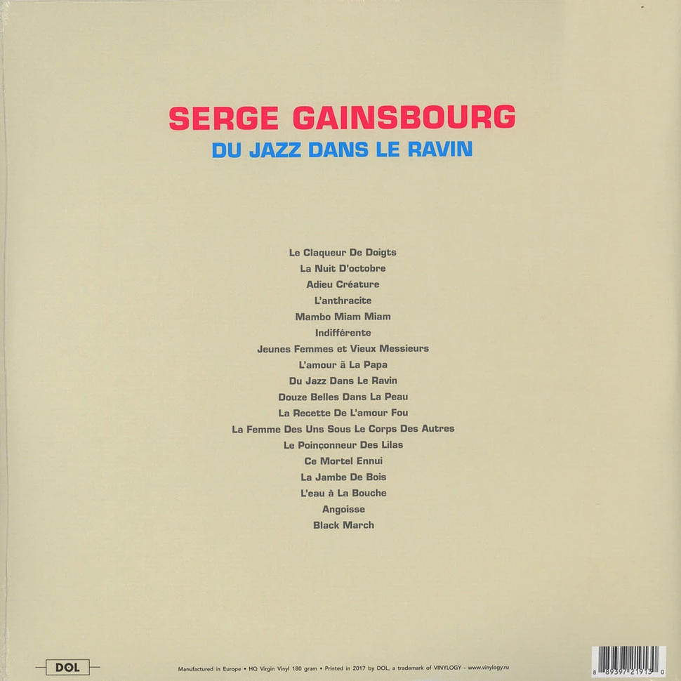 Serge Gainsbourg - Du Jazz Dans Le Ravin Gatefold Sleeve Edition
