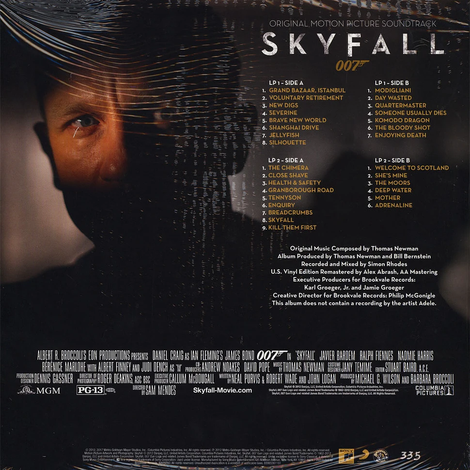 Thomas Newman - OST Skyfall Black & Gold Vinyl 3D Pop-Up Gatefold Sleeve Edition