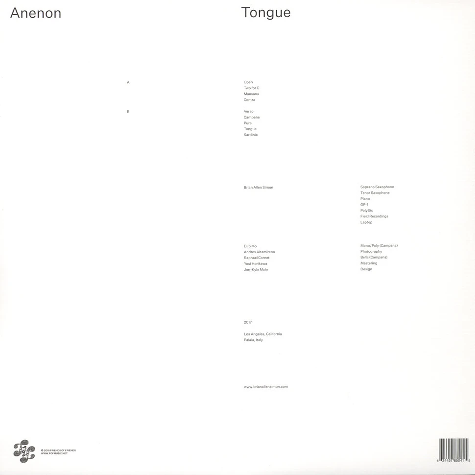 Anenon - Tongue